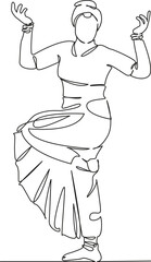 Indian woman dancing