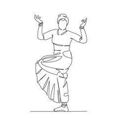 Indian woman dancing