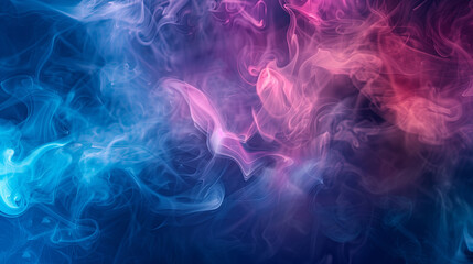 Abstract Colorful Smoke Swirls