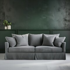 gray sofa UHD Wallpapar