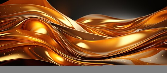 luxury shining texture golden liquid wave design