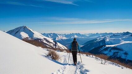 Beautiful natural scenery of mountain