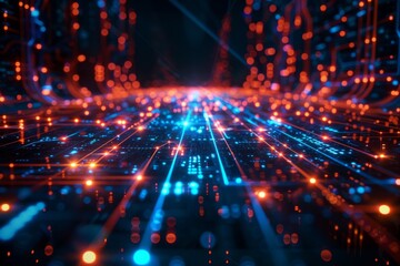 Hologram interface futuristic technology virtual on screen