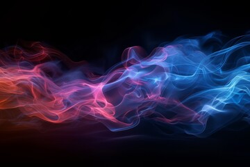 Abstract colorful smoke background moving in the air