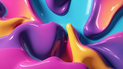 3D liquid gradient background 4K