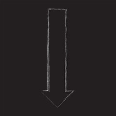 Grunge arrow vector . Grunge arrow brush drawn. Sketch line grunge arrow element. vector illustration on white background. EPS 10/AI