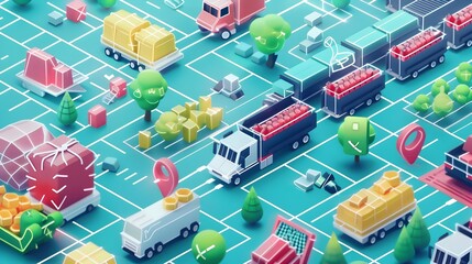 Fototapeta premium Blockchain Enhancing Food Supply Chain Transparency and Security Infographic