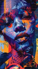 Vibrant Local Pattern Art Design, Personalized and Unique Artistic Background for Niche Applications