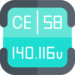 Cerium Periodic Table Element Icon