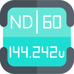 Neodymium Periodic Table Element Icon