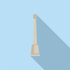 Elegant minimalist eiffel tower illustration in a contemporary. Clean. And sophisticated flat design. Symbolizing the famous landmark in paris. France. Perfect for travel and tourism concepts