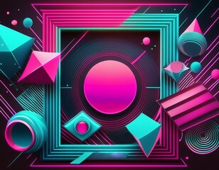 Abstract background with shapes