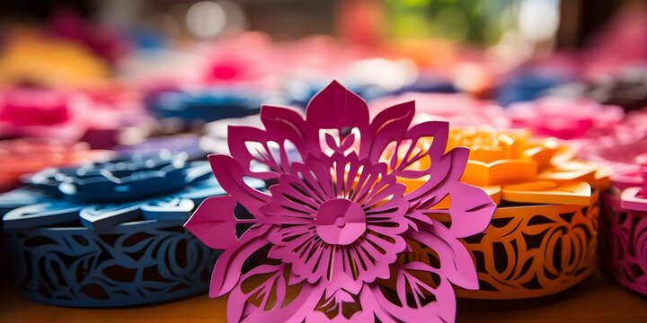 Mexican Papel Picado: The Decorative Paper Tradition of Day of the Dead. Concept Day of the Dead, Mexican culture, Papel Picado, Decorative arts