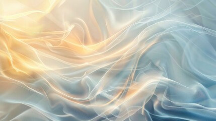 An abstract background with soft, flowing light creating a sense of movement and peace, no people