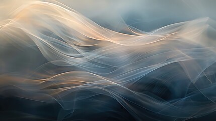Fototapeta premium An abstract background with soft, flowing light creating a sense of movement and tranquility, no people