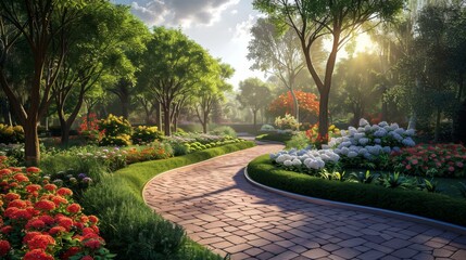 3D Garden Landscape Design Visualizations and Walkthroughs