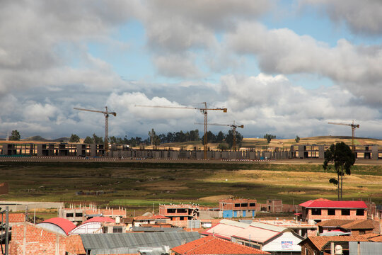 Chinchero International Airport under construction ,Cusco ,Peru