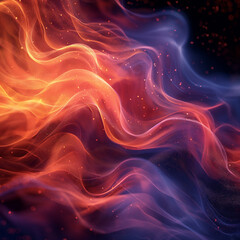 Fototapeta premium The image is a colorful, abstract representation of flames