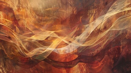 Subtle shimmer over a tapestry of maroon and bronze fall colors background