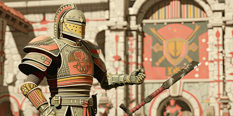 Knight-Errant Avatar on Noble Quest for Honor and Glory Gen AI