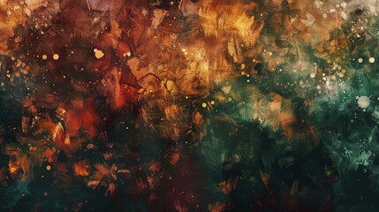 Fototapeta premium Overlapping autumn shades enhanced by luminous light background