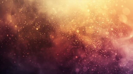 Naklejka premium Dreamy dark plum and sienna background with glowing particles background