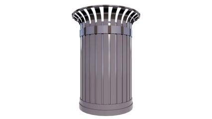 Illustration of trash can 3d model rendering