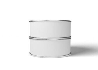 Tin can package mockup