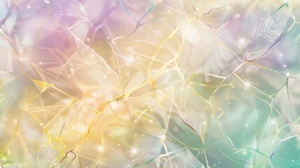 Ethereal spring wallpaper in lavender and mint with twinkling effects background