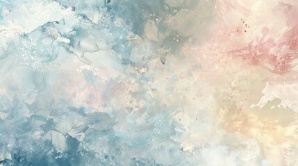 Pale blue spring design with soft shimmering specks and misty feel background