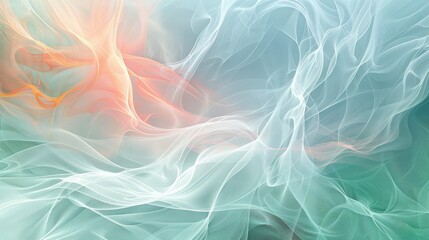 Fototapeta premium Intricate spring background with soft blue and pale coral blends background