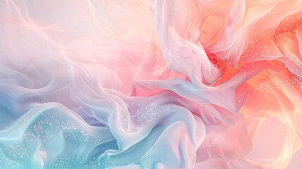 Obraz premium Gradient design in spring colors with delicate glowing highlights background