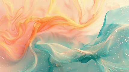 Spring abstract with gradients and shimmering textures background