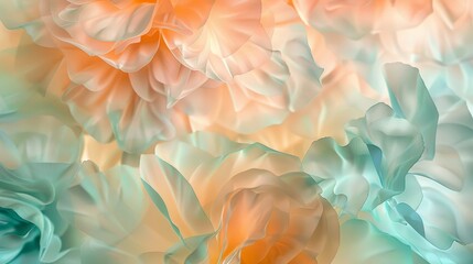 Elegant spring wallpaper with translucent petals background