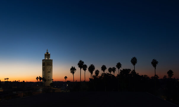 Marrakech Skyline at Sunset
