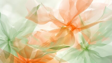 Obraz premium Vibrant abstract spring wallpaper translucent petals background