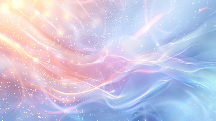Fototapeta premium Mosaic of pastel blue light lavender soft peach glowing lines background