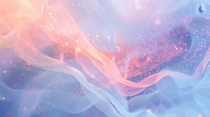 Ethereal spring background glowing lines delicate particles background