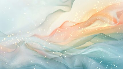 Fototapeta premium Soft spring gradients: blue coral yellow background