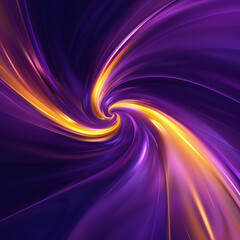 Obraz premium Abstract background with smooth lines in purple and orange colors. Vector illustration