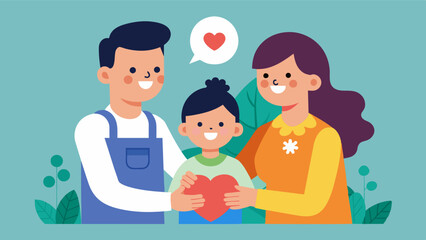 For parents who work long hours the coop offers a sense of relief in knowing their children are being cared for by people they know and trust.. Vector illustration
