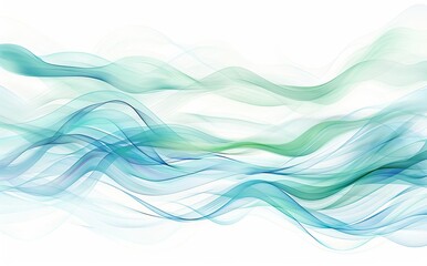 Abstract Wave Pattern in Soft Blue and White Tones