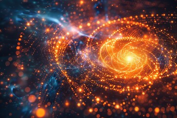 Hologram interface futuristic technology virtual on screen