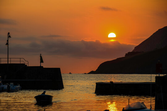 Amanecer en el puerto de Mundaka