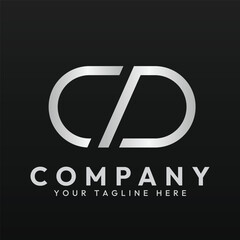 Logo template of letter C and D