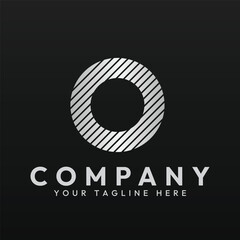 Logo template of letter O or Zero 0