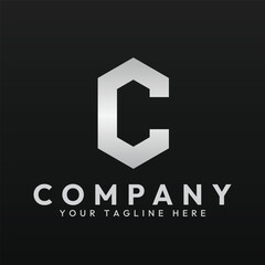 Logo template of letter C