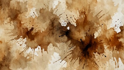 abstract beige splotchy ink watercolor paper background. Watercolor illustration
