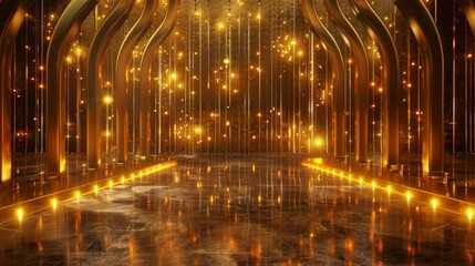 golden wedding, birthday, gold, glitter, sun, copy and text space, 16:9