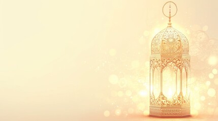 3D Illustration Eid Al Adha Celebration Day with Copy Space